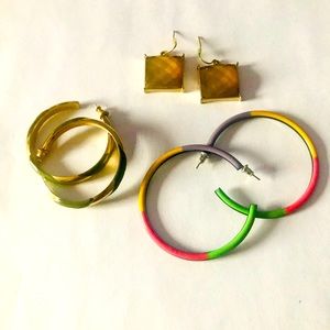 3 Pairs Vintage Earrings